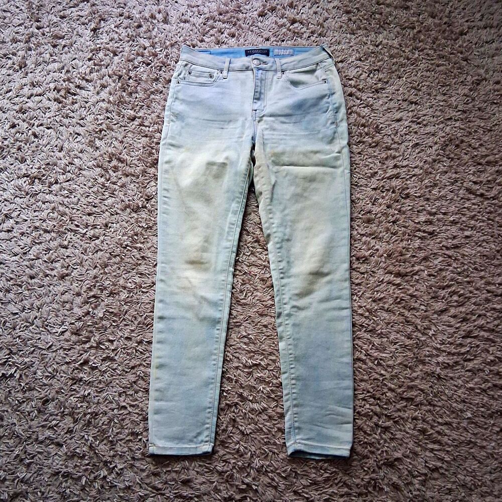 Aéropostale Women’s Light Wash Blue High Wasited Jegging Jeans Sz 6